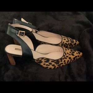 Leopard sling backs